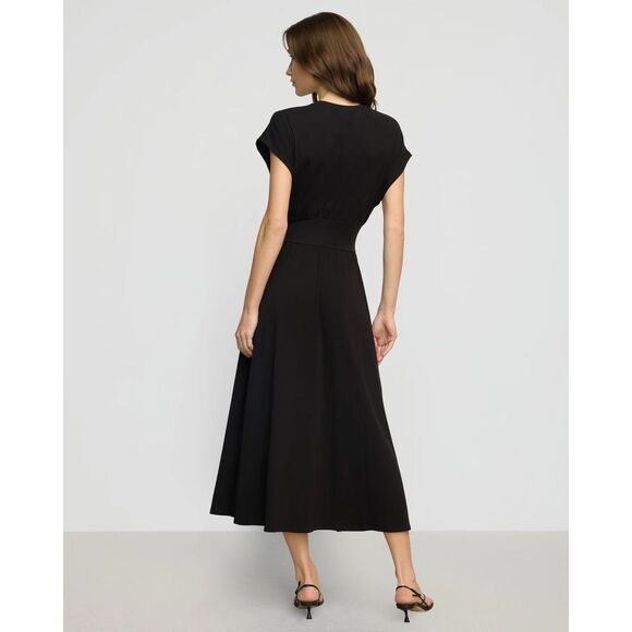 Modern Citizen Prima Jersey Midi Dress in Black - Picture 2 of 9